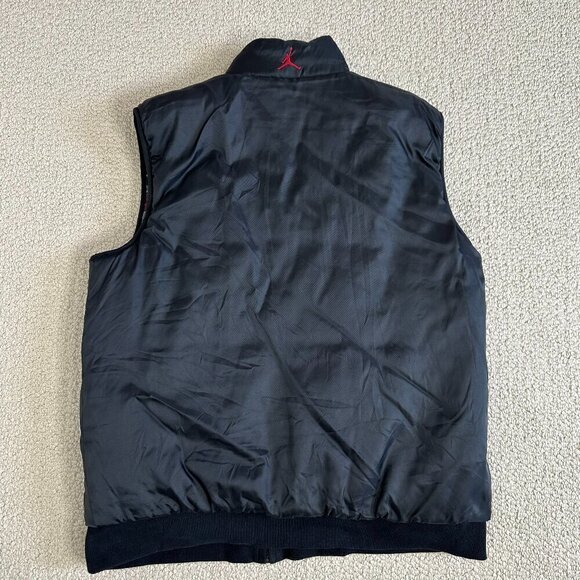 Air Jordan Puffer Vest Full Zip Black Plaid Jumpman Boys Size L - Picture 8 of 13